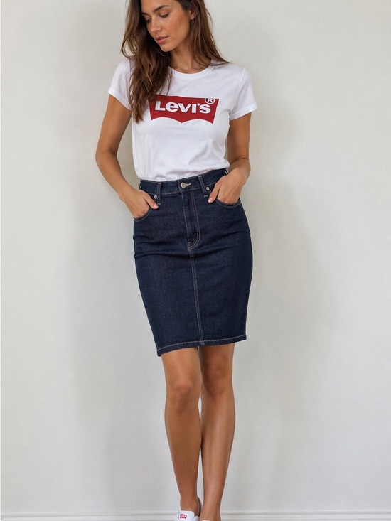 Levi's Dresses & Skirts - Levi's Dark Indigo Denim Pencil Skirt